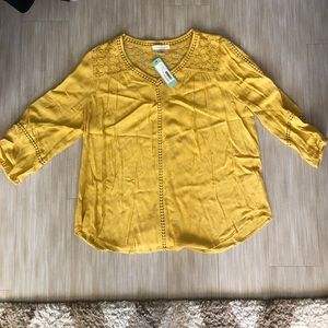 Stitch Fix Mustard Blouse